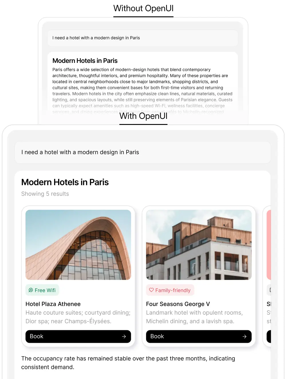 OpenUI mobile hero preview